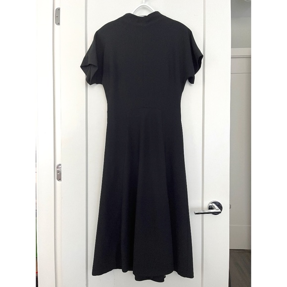 Wilfred High Neck Black Midi Dress - Picture 1 of 3